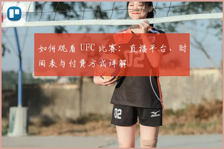 如何观看 UFC 比赛:直播平台、时间表与付费方式详解
